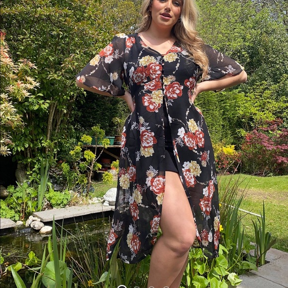New Look Chiffon Kimono - Picture 1 of 5